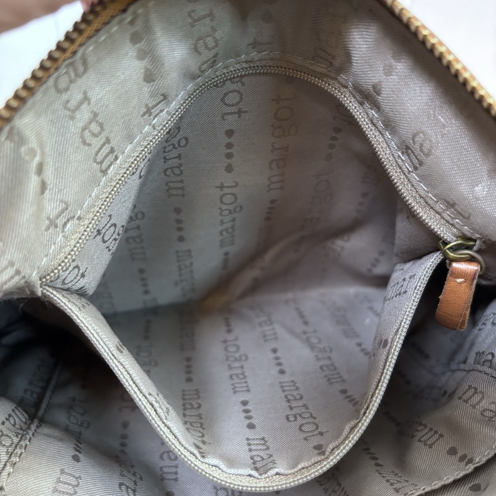 Margot Tan‎ Leather Shoulder Bag Retro Style  - READ - Picture 8 of 13